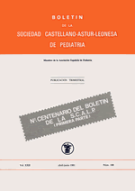 Portada del Boletín de Pediatría nº 100